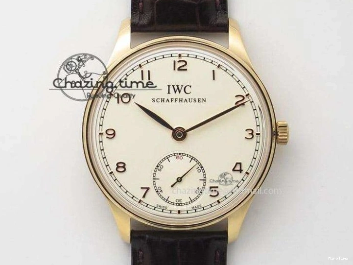 MIROTIME 0426 Upgraded Portuguese Flying Tourbillon SS White Dial 2 Sub Dials on Black Leather Strap 7161